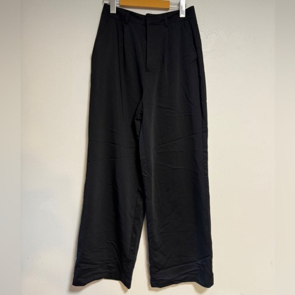 7 For All Mankind Women’s Wide-Leg Black Dress Pants Size S - Picture 2 of 8